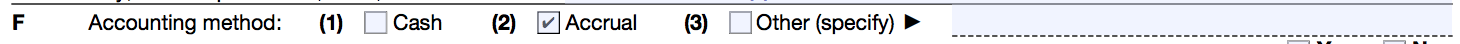 Schedule C Accounting Method