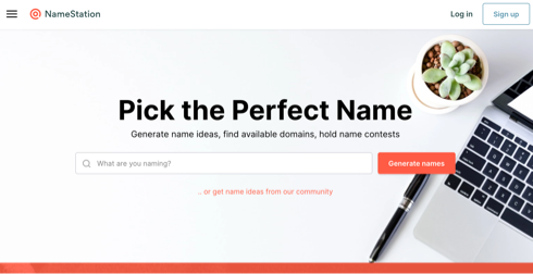 Etsy name generator: Name Station
